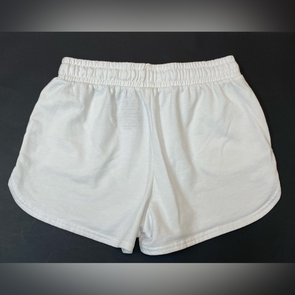 Rebel Sky Athletic shorts Women’s size Medium cotton blend Tie pull-on white - Picture 4 of 9